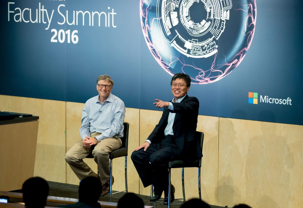 Harry Shum & Bill Gates at Faculty Summit 2016