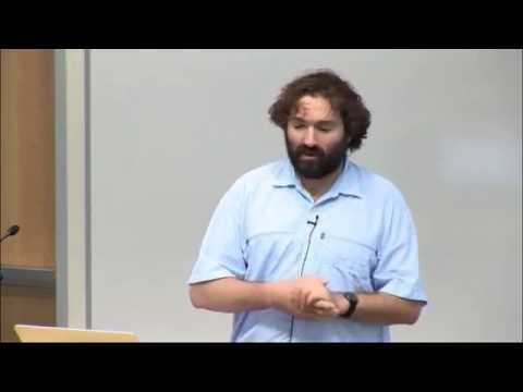 a man in a blue shirt