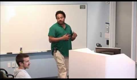 a man standing in a room