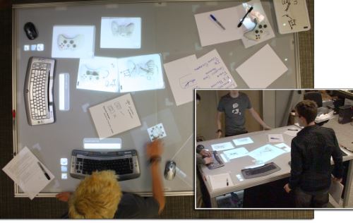 a group of people in a room