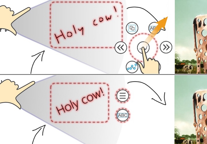 Recognizing select ink strokes in WritLarge