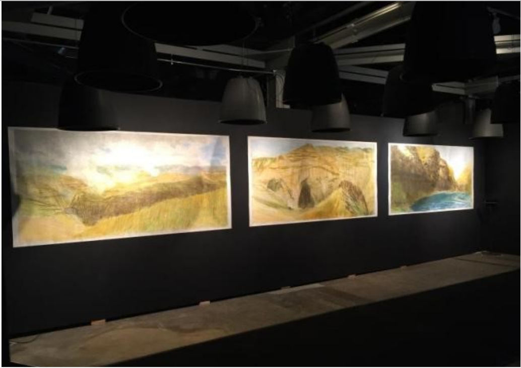 The Oregon project exhibit as part of Microsoft Research' Artist in Residence program