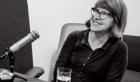 a person sitting on a table