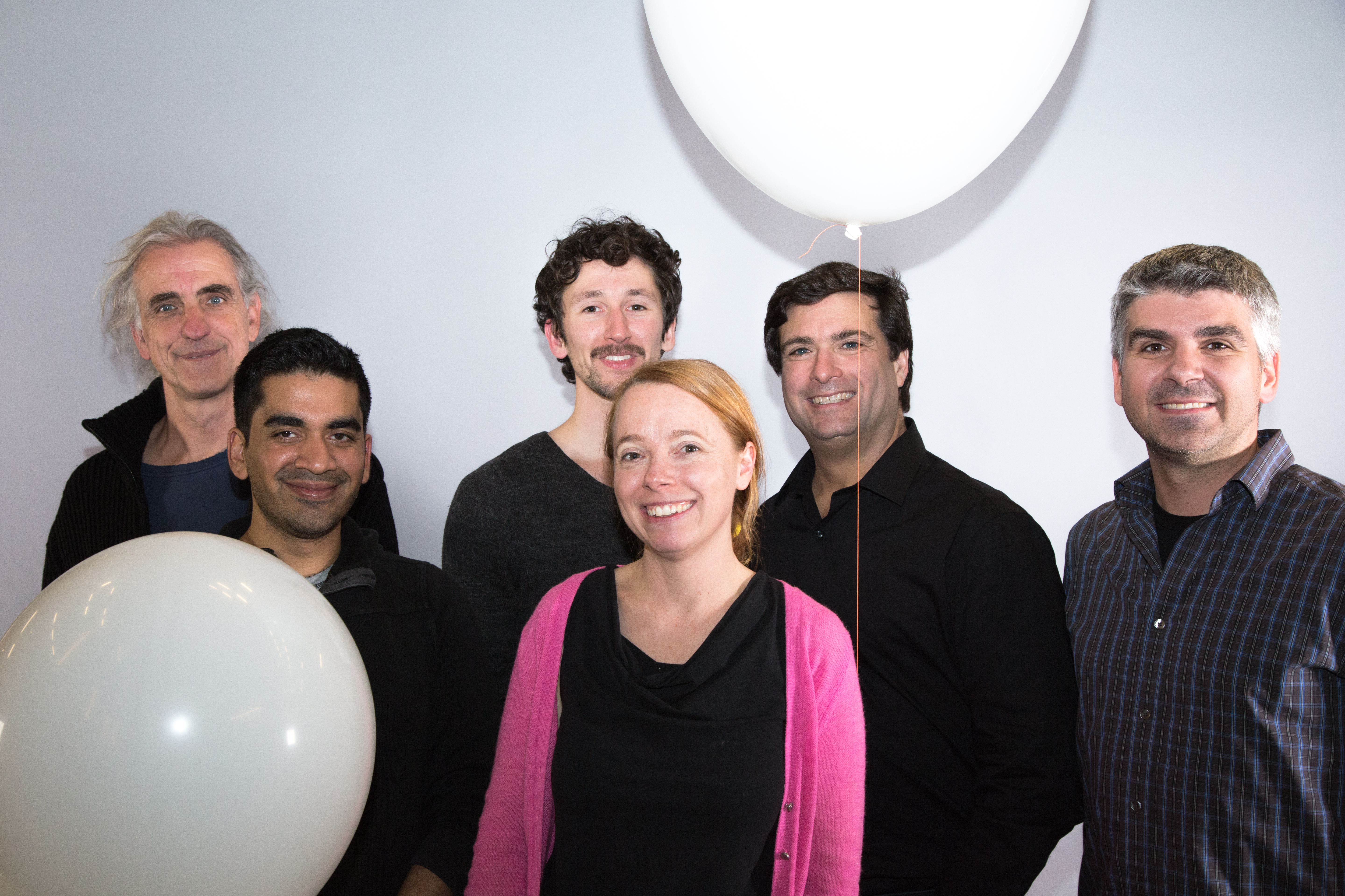 Group portrait from Disparity installation