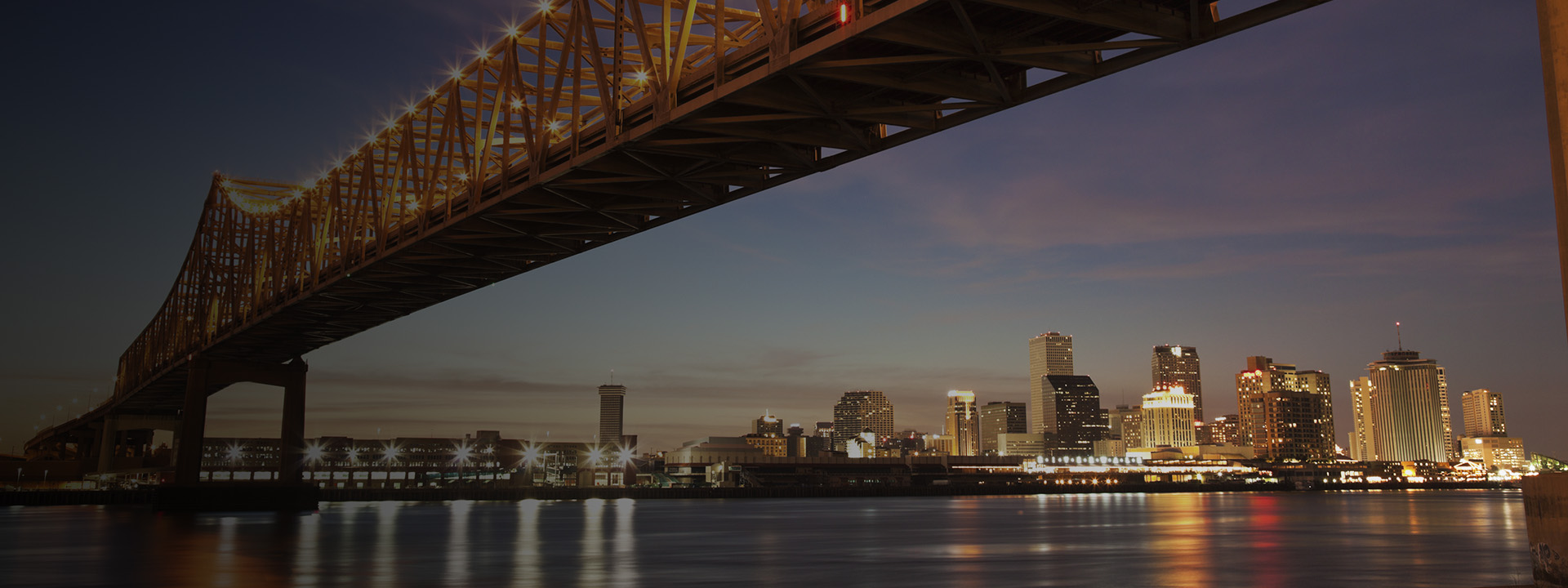 New Olreans Toll Bridge over Mississippi River