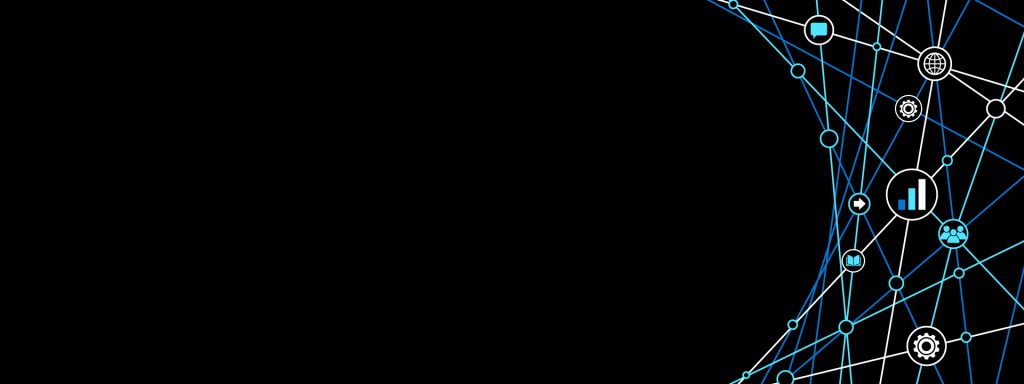 illustrated web of productivity icons