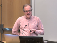 Christopher Manning giving a lecture at MSR