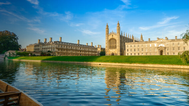 beautiful view of University of Cambridge campus