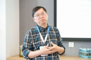 a man looking at the camera