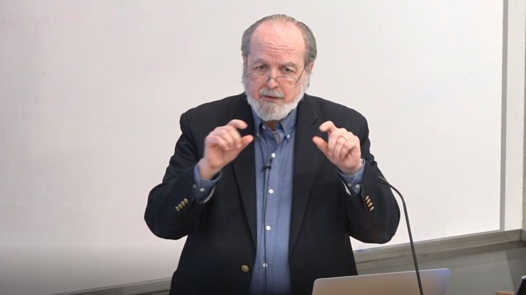 Gregg Vanderheiden giving talk at Microsoft Research