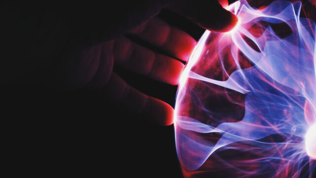 Project Turing header: electric pulse on black background