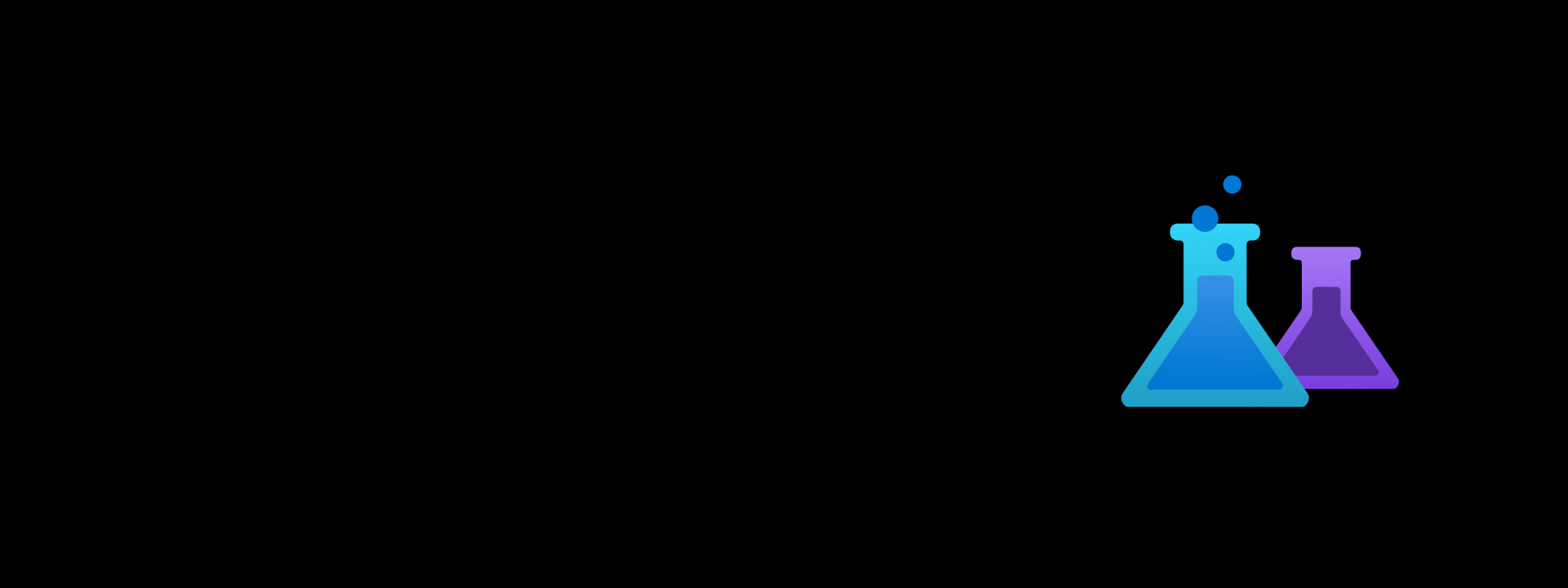 Experience Platform (ExP) header - two flask icons