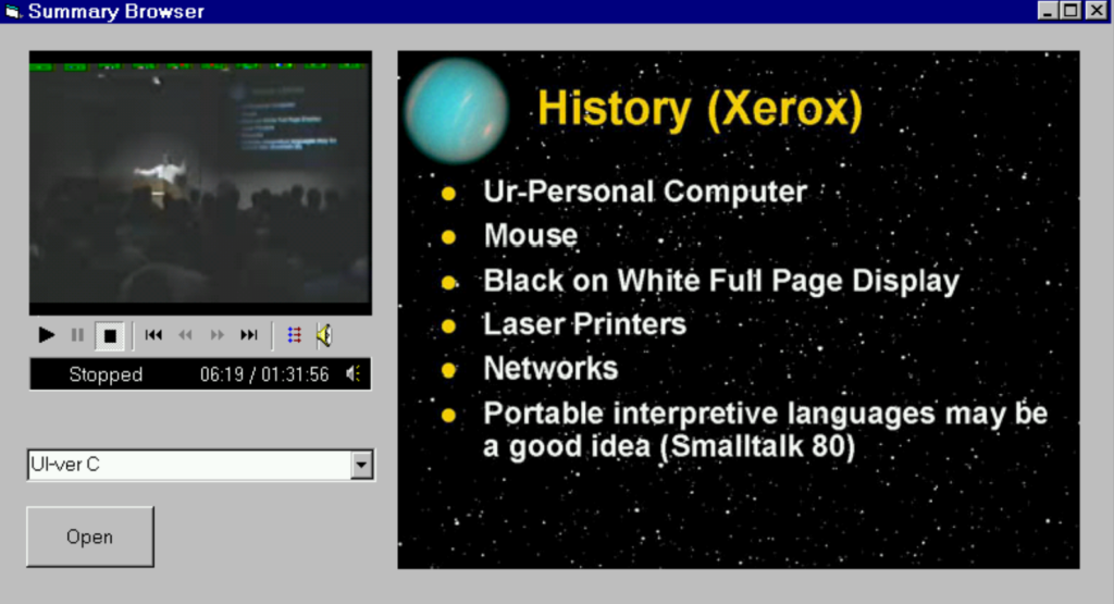 audio and acoustics: 1991 software testing window UI