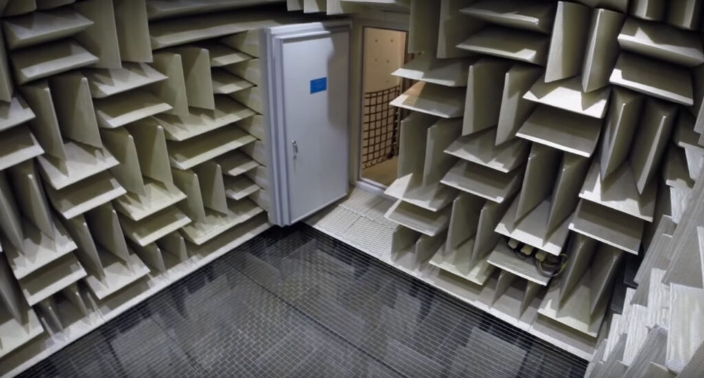 view of inside the anechoic chamber