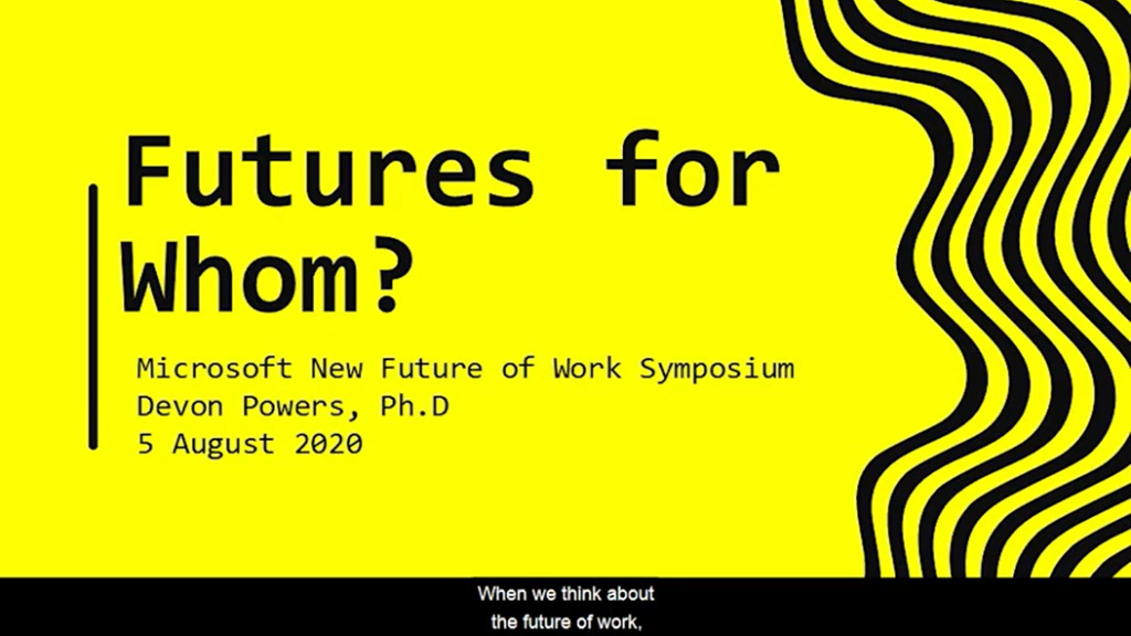 Futures for Whom? | New Future of Work