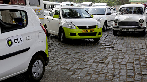 Drive-by Air Pollution Sensing - taxis enabled with sensing devices
