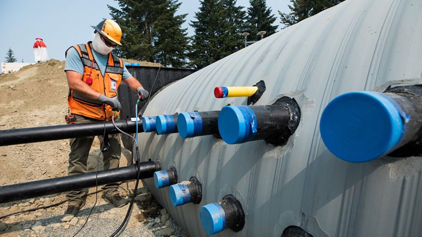 Geoexchange construction at Microsoft’s campus in Redmond, Washington (photo by Dan DeLong)