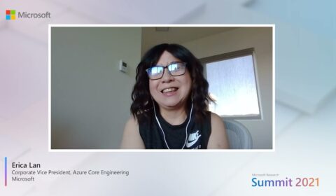 a woman looking at the camera