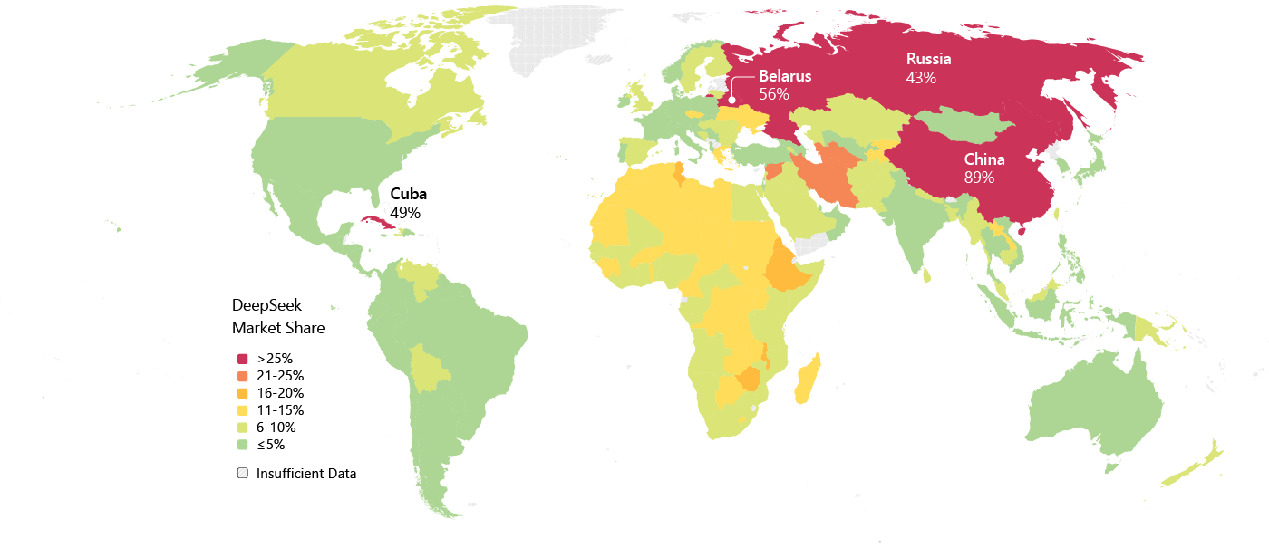 Fig 6 map - DeepSeek user share