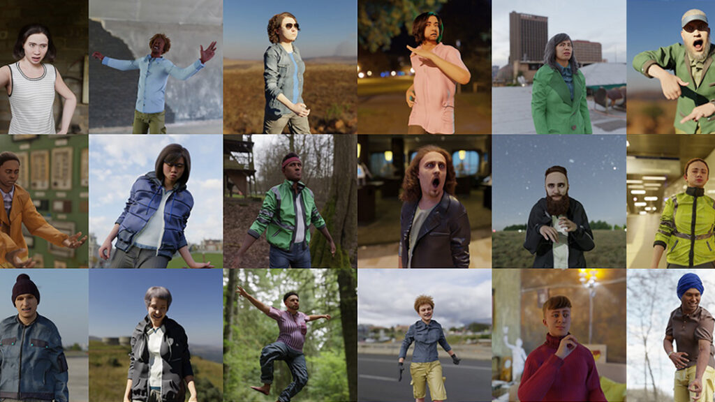 Examples of synthetic human data