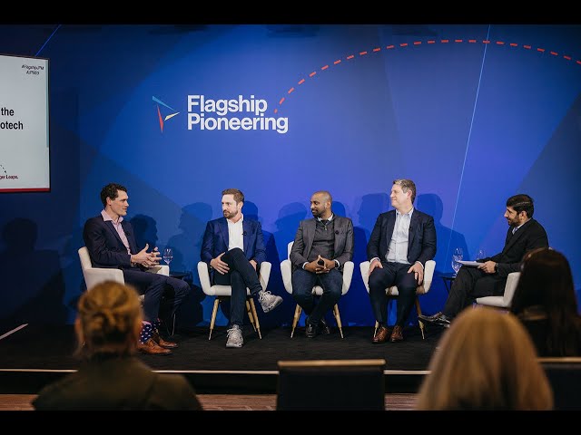 Microsoft's Jonathan Carlson speaking on panel addressing the topic of Artificial Intelligence and the Future of Healthcare and Biotech