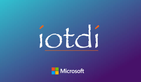iotdi logo on blue gradient background