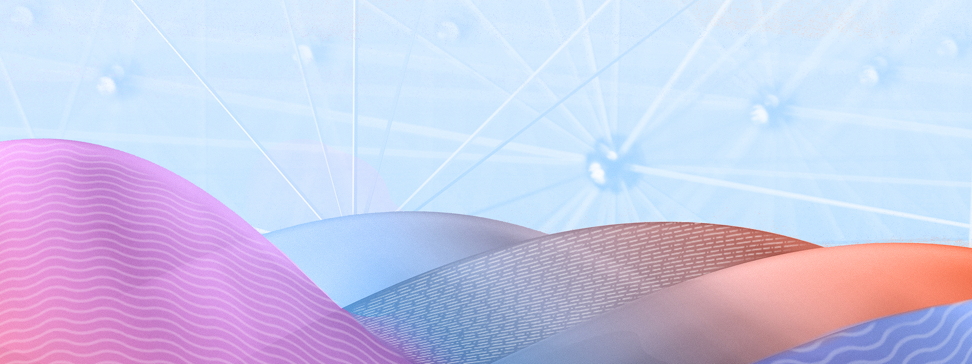 abstract shapes of various colors