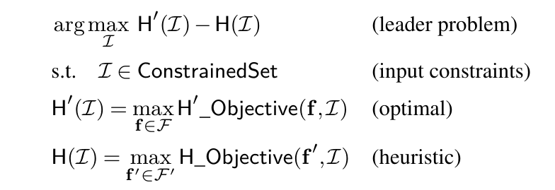 MetaOpt formulation