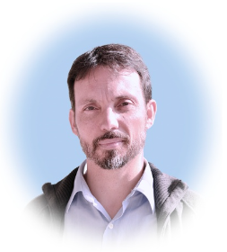 a man looking at the camera