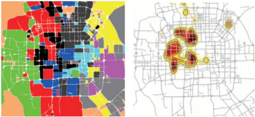 基于人类移动规律和兴趣点的城市功能区域发现