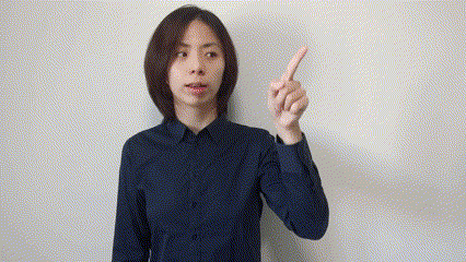 “他坐在门口”的手势汉语