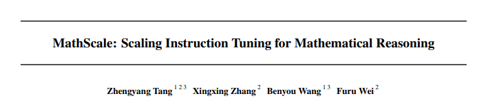 MathScale: Scaling Instruction Tuning for Mathematical Reasoning