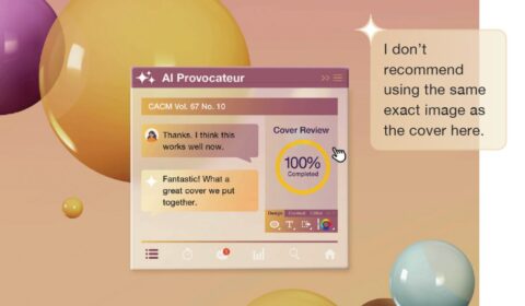 Coceptual image showing an AI agent which challenges the user