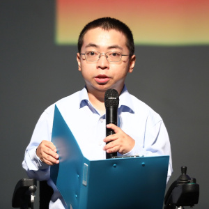 a person posing for a camera