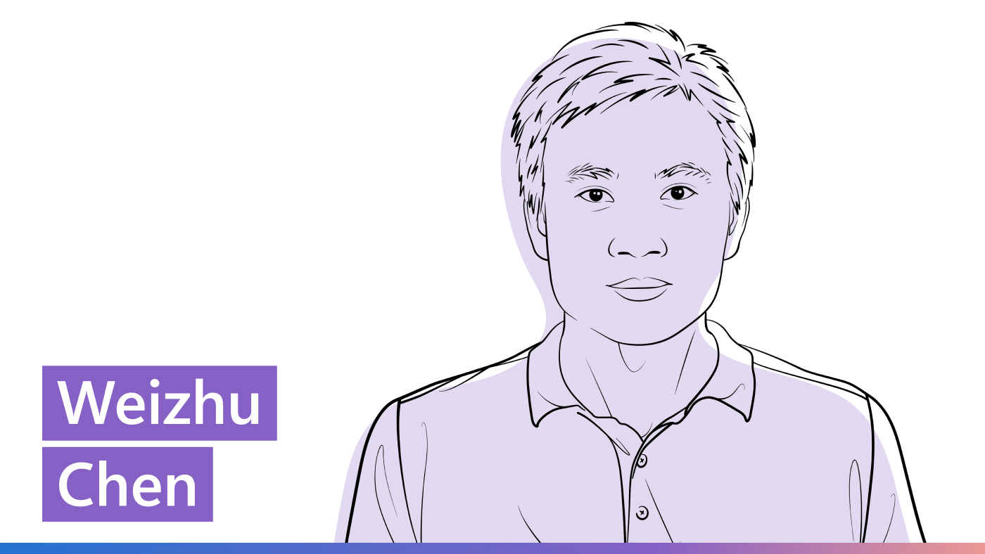 Illustrated image of Weizhu Chen.