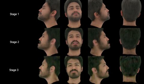 a collage of a person