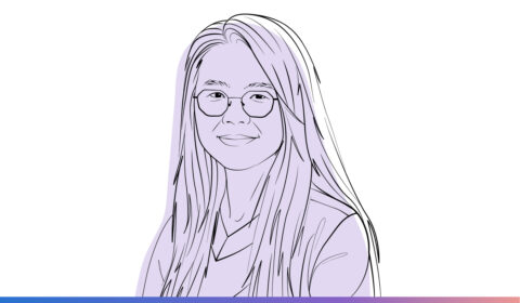 Ideas podcast | illustration of Shan Lu