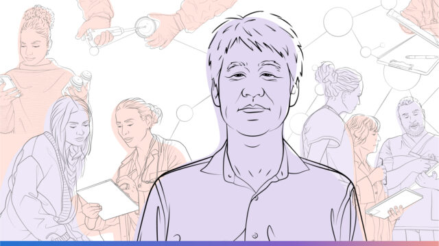 AI Revolution podcast | Episode 0 - A brief introduction from Peter Lee | outline illustration of Peter Lee