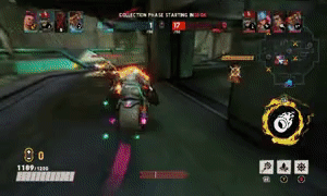 10 seconds video generated by Muse. The character Buttercup from the game Bleeding edge is attacking players from the opposing team.