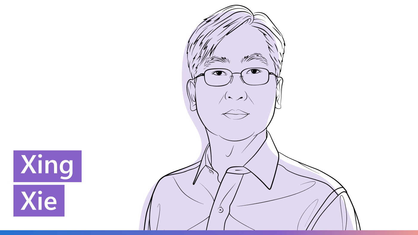 Xing Xie illustrated headshot