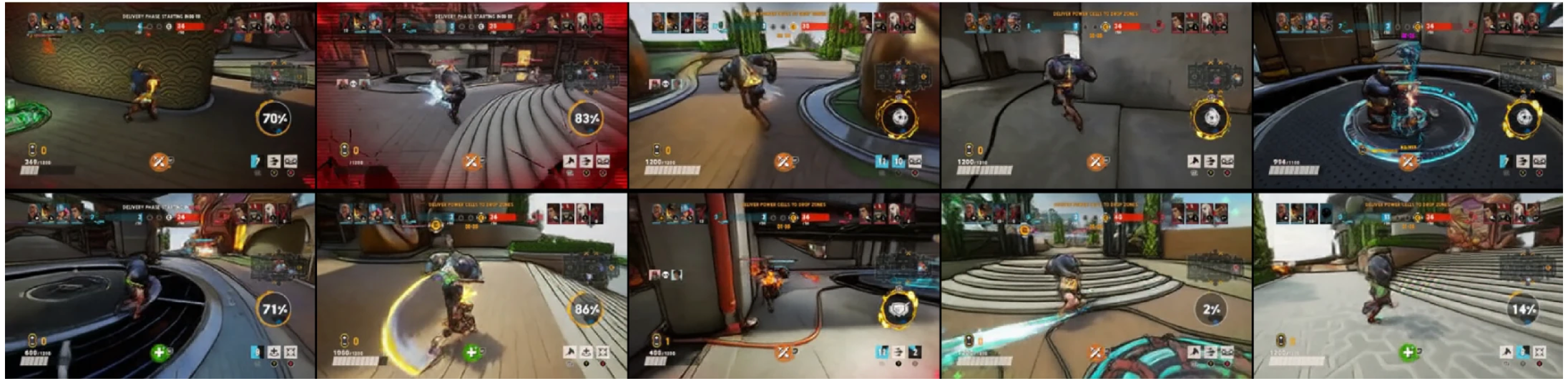 微软提出的 MUSE 模型利用神经网络生成游戏《嗜血边缘(Bleeding Edge)》的画面