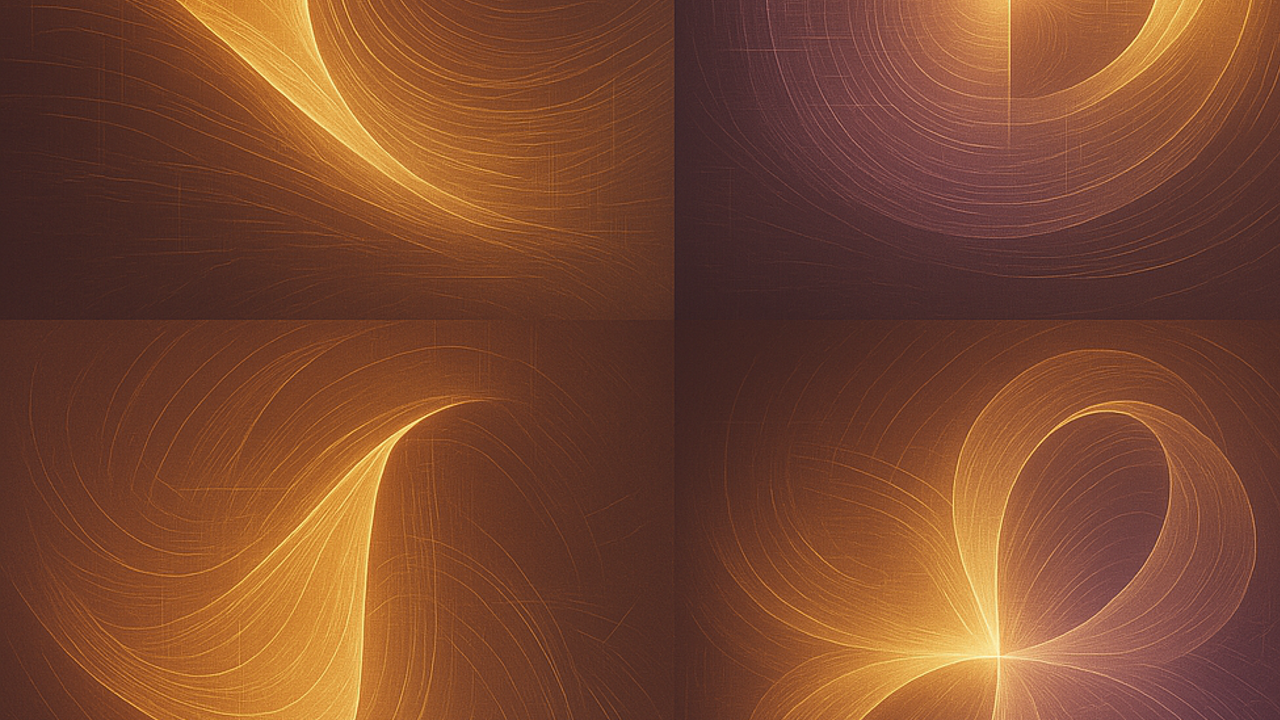 AI generated image of swirls in gold