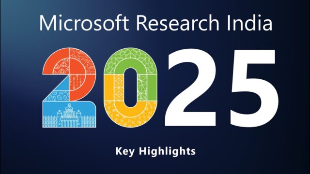Microsoft Research India 2025 Key Highlights