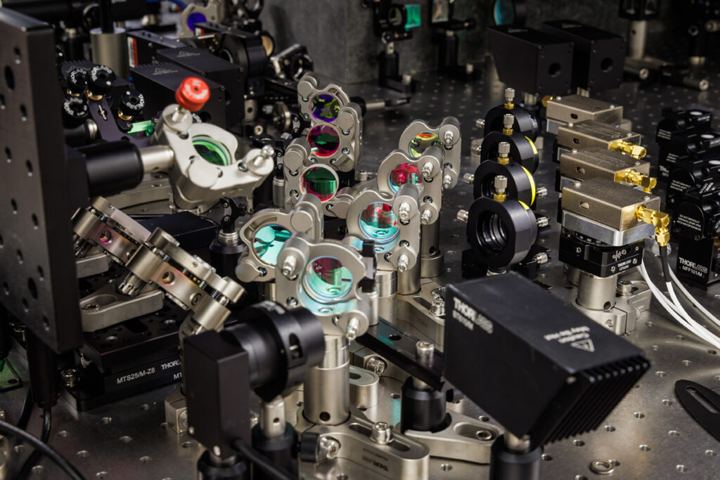 Project Silica | Nature | photo of lab testing set up