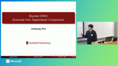 Jaehyung Kim giving a presentation at Microsoft Research