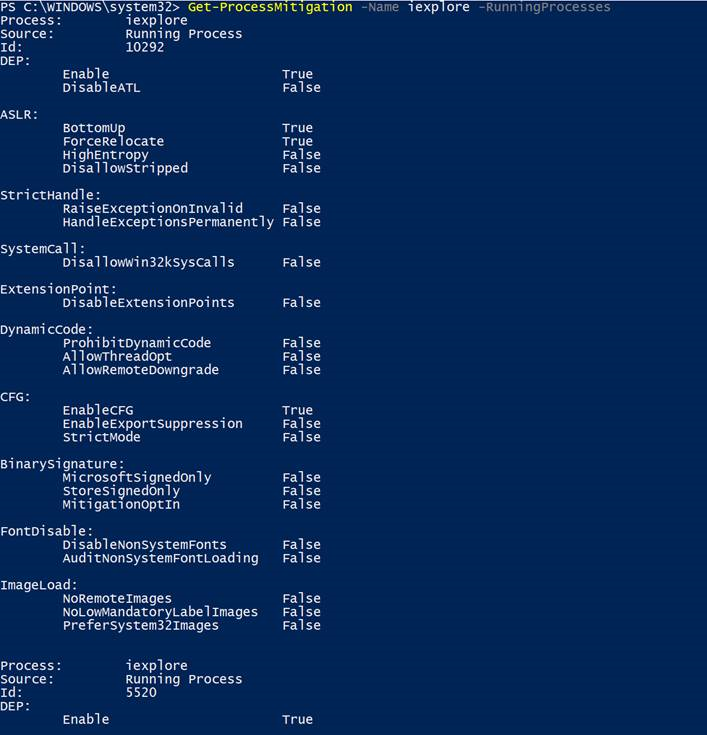 Figure shows using the Windows Security Center Exploit Protection control to enable mitigation Address Filtering (EAF) to unpatched application Word 2007