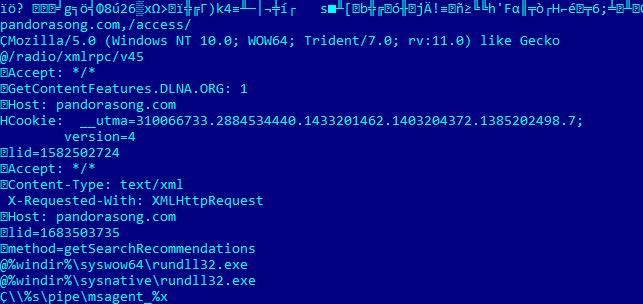 Screenshot of some code