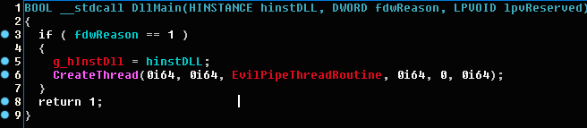Screenshot of some code